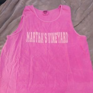Martha's Vineyard Pink Muscle Tank
